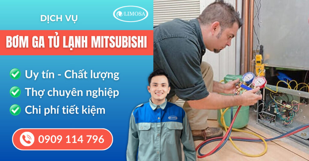 Bơm ga tủ lạnh Mitsubishi suatulanhlimosa