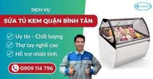 Sửa tủ kem quận Bình Tân suatulanhlimosa