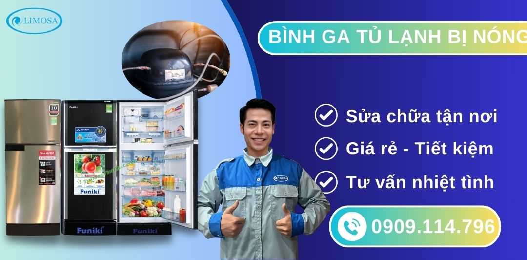 Bình Ga Tủ Lạnh Bị Nóng