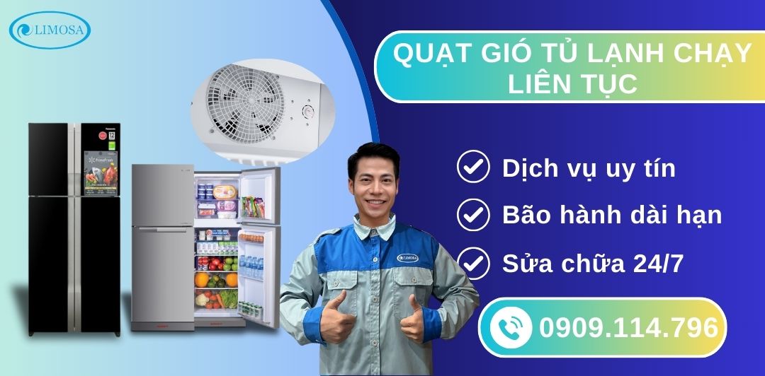 Quạt Gió Tủ Lạnh Chạy Liên Tục