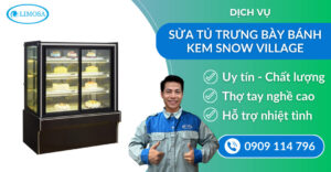 Sửa tủ trưng bày bánh kem Snow Village suatulanhlimosa