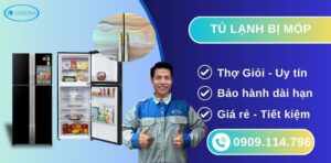 tủ lạnh bị móp