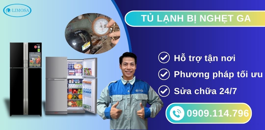 tủ lạnh bị nghẹt ga