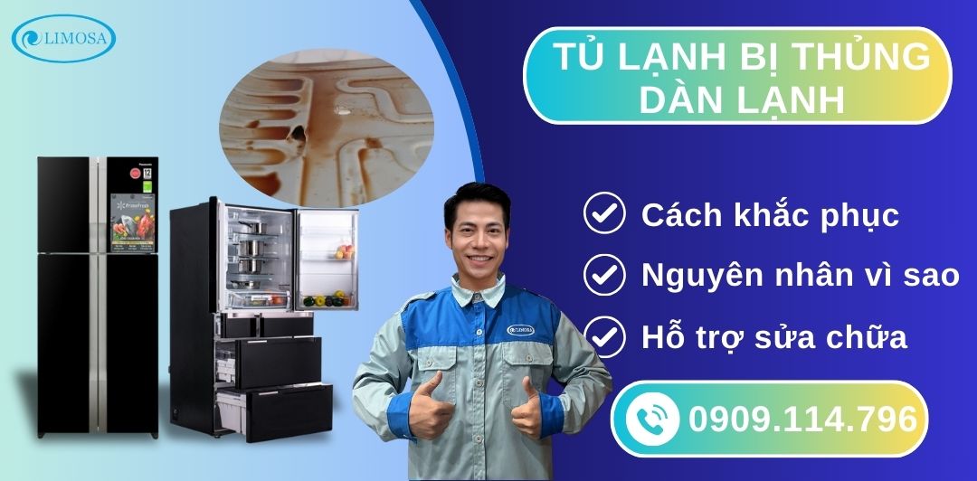 tủ lạnh bị thủng dàn lạnh