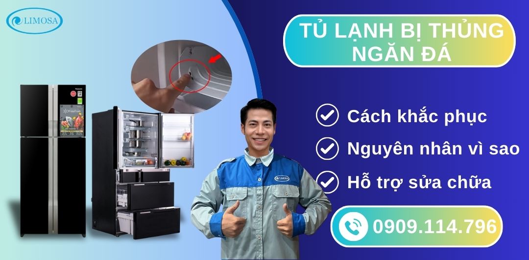 tủ lạnh bị thủng ngăn đá