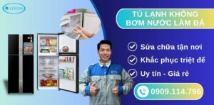 tủ lạnh không bơm nước làm đá